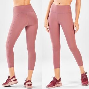 Fabletics Define PowerHold High-Waisted Capri Charisma Pink S / Small